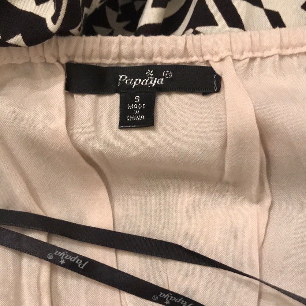 Papaya black and beige long sundress - Picture 4 of 6